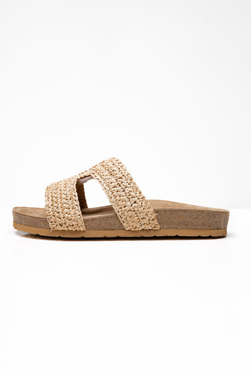 DONESIA ELIZABETH Raffia Sandals